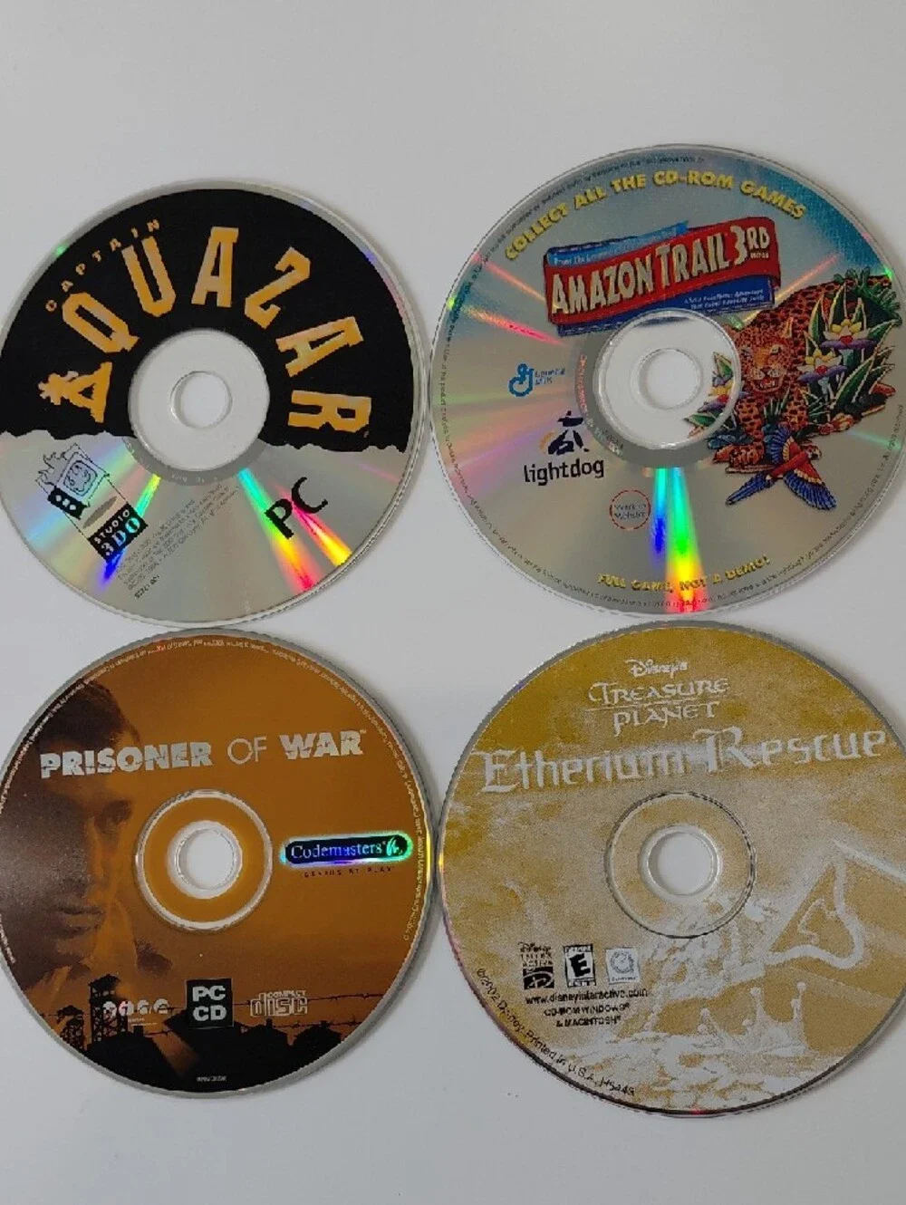 Studio Captain Quazar and 3 others Retro PC CD-ROM LOT Game Bundle VINTAGE